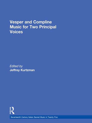 cover image of Vesper and Compline Music for Two Principal Voices